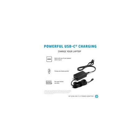 HP 65W Power Supply Adapter - Reliable Performance & Efficient Charging | Model: 0195122442972